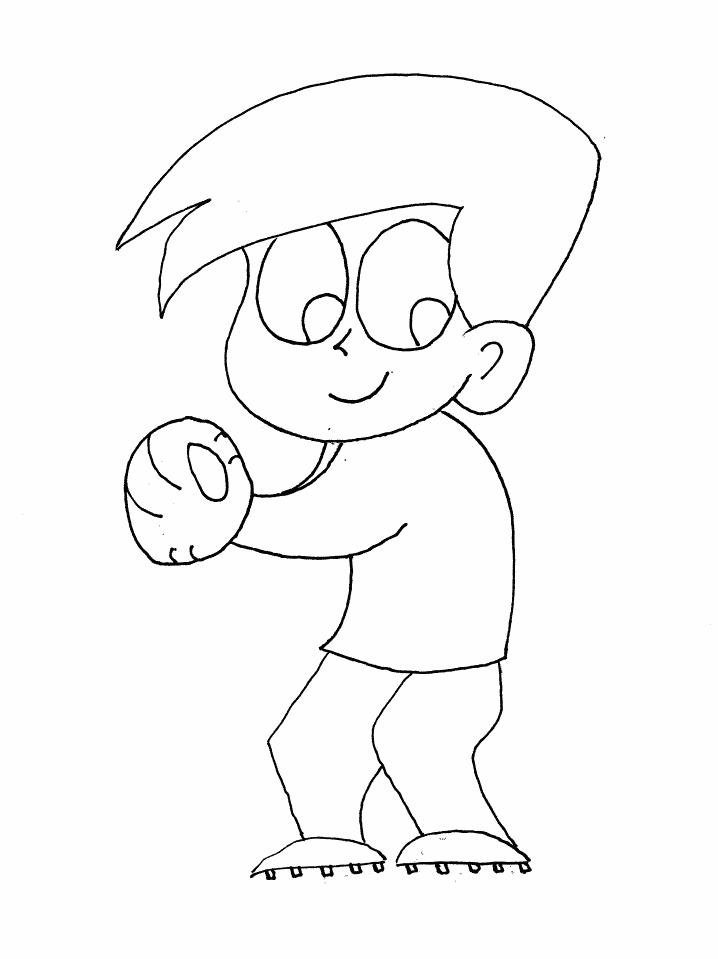 Fisă de colorat cu Sport de colorat p114