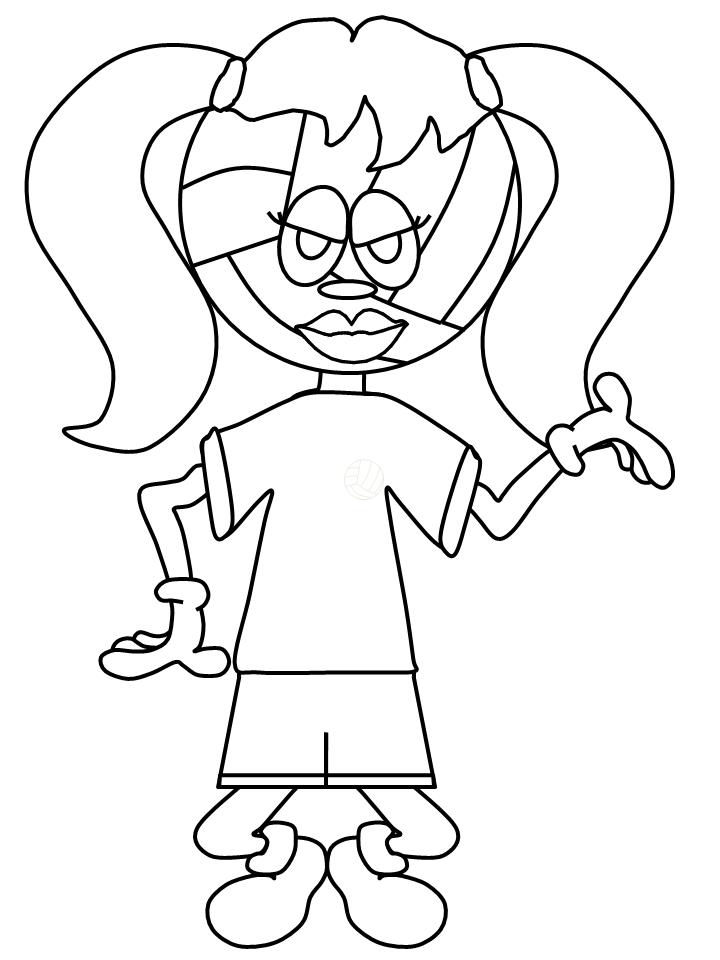 Fisă de colorat cu Sport de colorat p74