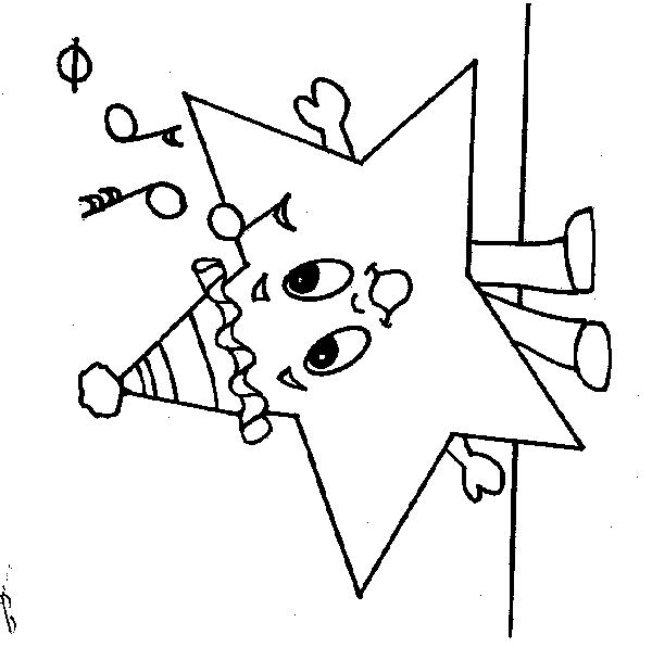 Fisă de colorat cu Stelute de colorat p08