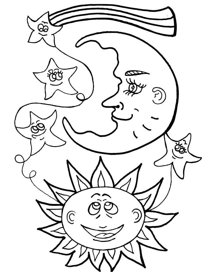 Fisă de colorat cu Stelute de colorat p21