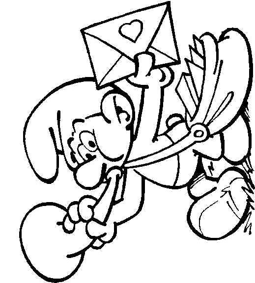 Fisă de colorat cu Strumfii de colorat p13