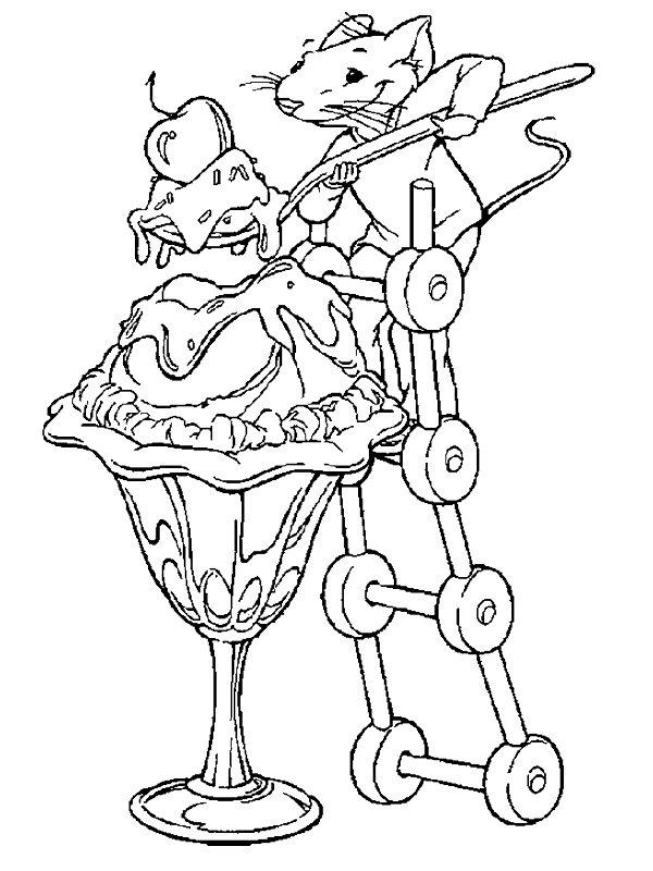 Fisă de colorat cu Stuart little de colorat p02