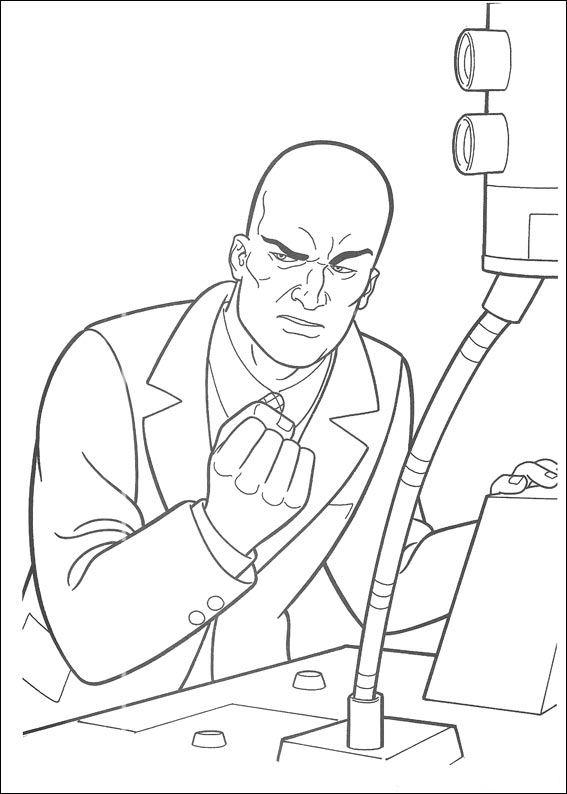 Fisă de colorat cu Superman de colorat p16