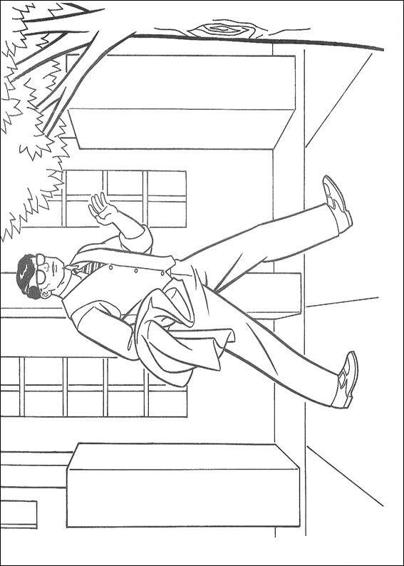 Fisă de colorat cu Superman de colorat p43