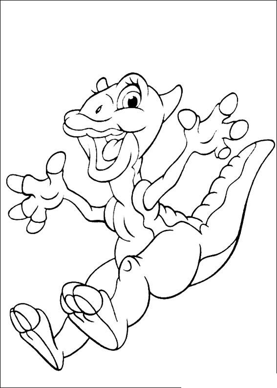 Fisă de colorat cu Taramul uitat de timp de colorat p01