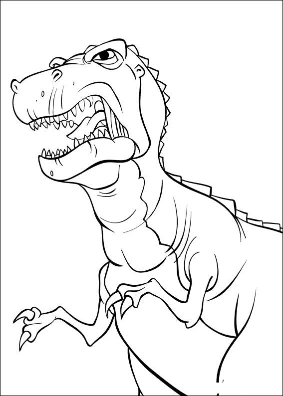 Fisă de colorat cu Taramul uitat de timp de colorat p11