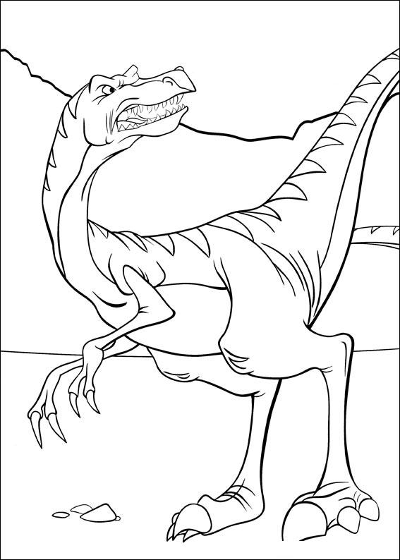 Fisă de colorat cu Taramul uitat de timp de colorat p12