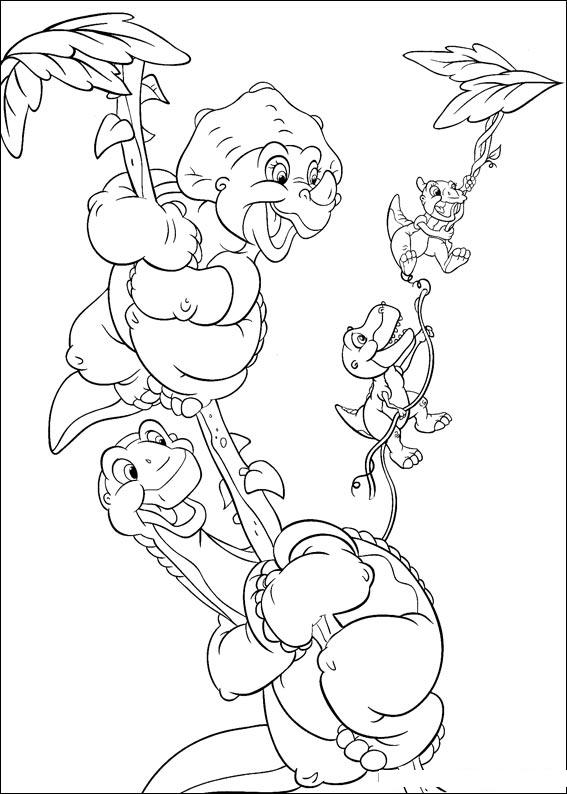 Fisă de colorat cu Taramul uitat de timp de colorat p24