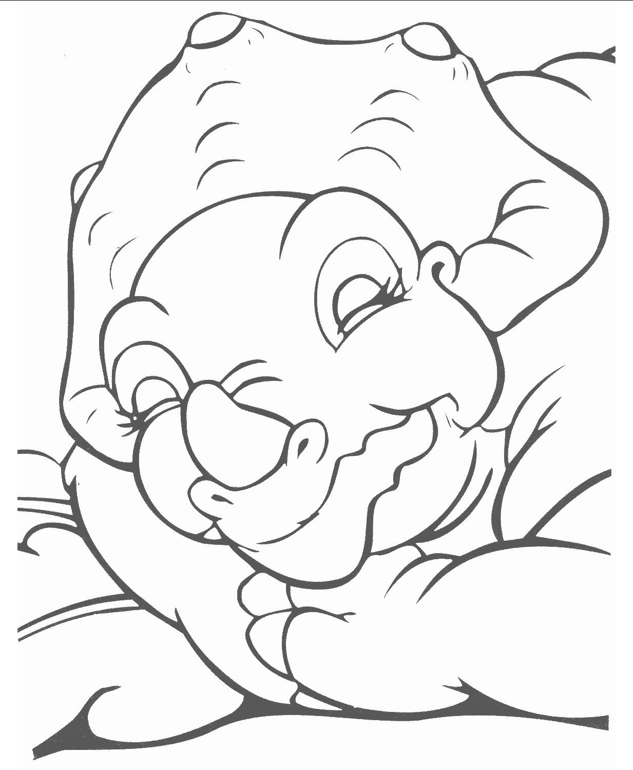 Fisă de colorat cu Taramul uitat de timp de colorat p28