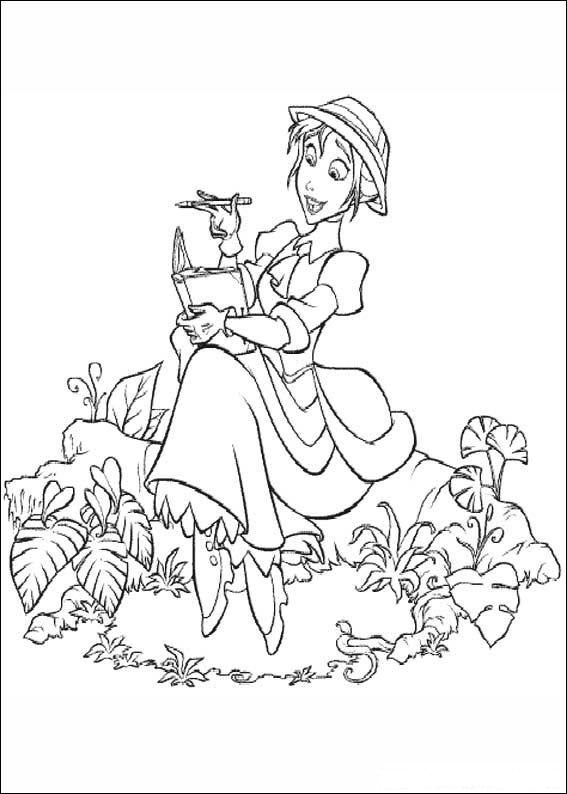 Fisă de colorat cu Tarzan de colorat p56