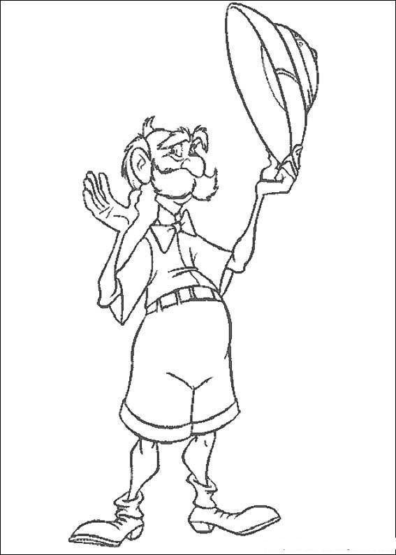 Fisă de colorat cu Tarzan de colorat p62