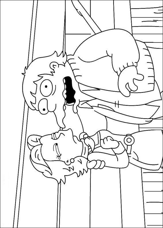 Fisă de colorat cu The simpsons de colorat p03