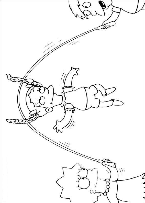 Fisă de colorat cu The simpsons de colorat p12