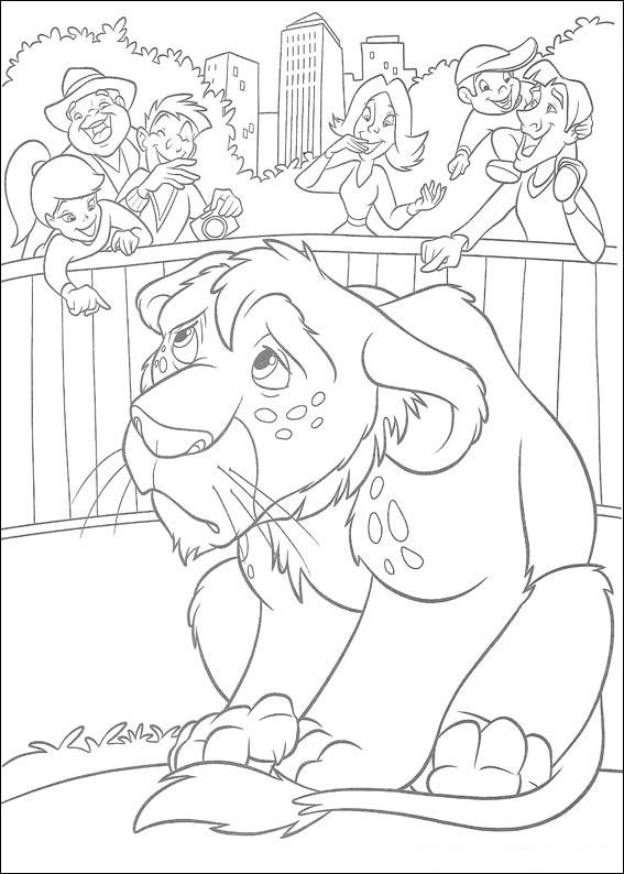 Fisă de colorat cu The wild de colorat p01