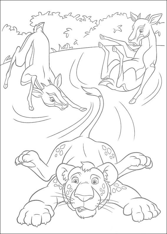 Fisă de colorat cu The wild de colorat p18