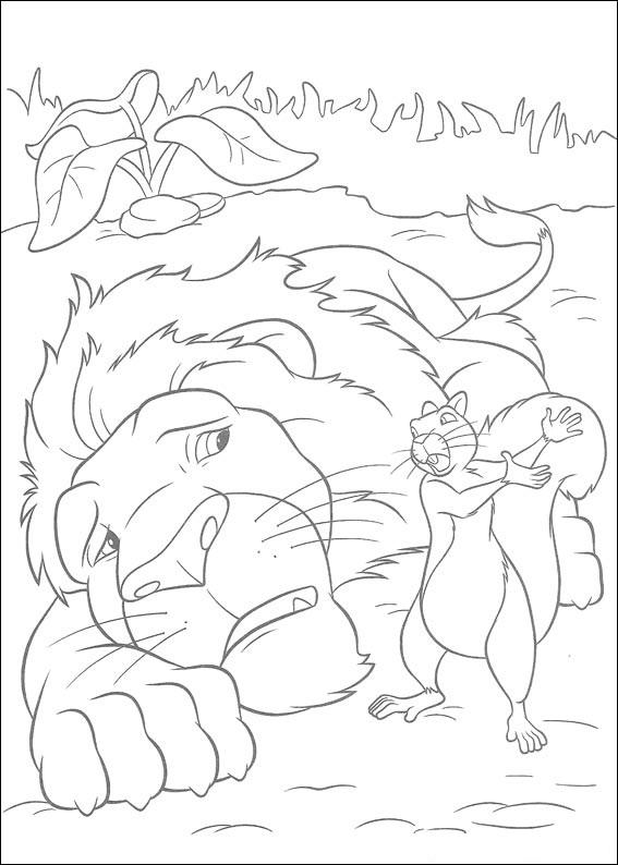 Fisă de colorat cu The wild de colorat p43