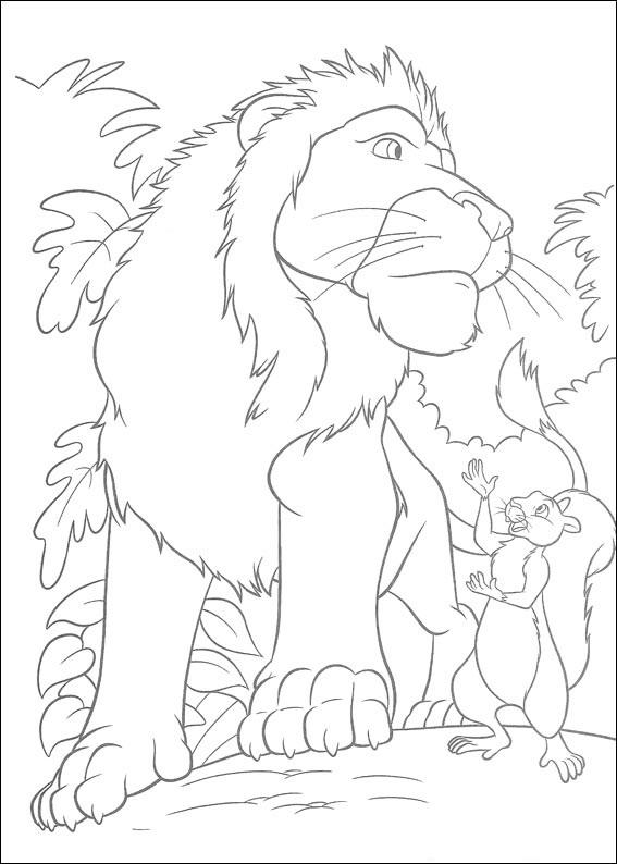 Fisă de colorat cu The wild de colorat p44