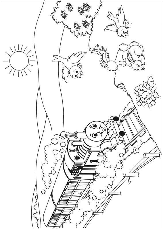 Fisă de colorat cu Thomas the train de colorat p21