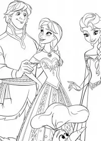 Fisă de colorat cu Elsa de colorat p19
