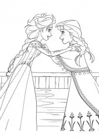 Fisă de colorat cu Elsa de colorat p7