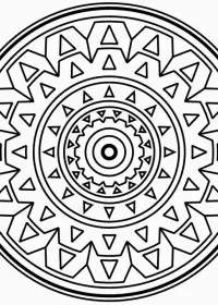 Fisă de colorat cu Mandale de colorat p27