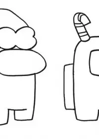 Fisă de colorat cu Among Us de colorat p6