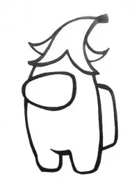 Fisă de colorat cu Among Us de colorat p17