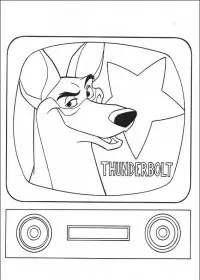 Fisă de colorat cu 101 dalmatieni de colorat p19