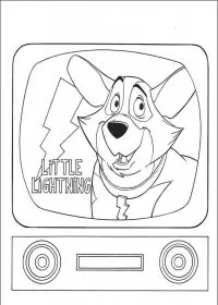 Fisă de colorat cu 101 dalmatieni de colorat p21