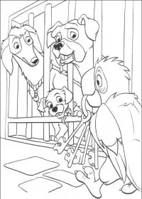 Fisă de colorat cu 101 dalmatieni de colorat p31