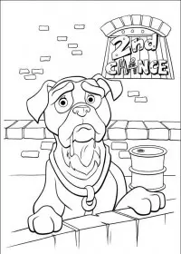 Fisă de colorat cu 102 dalmatieni de colorat p04