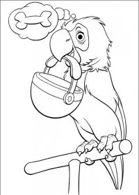 Fisă de colorat cu 102 dalmatieni de colorat p05