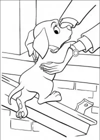 Fisă de colorat cu 102 dalmatieni de colorat p12