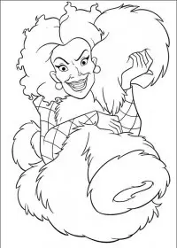 Fisă de colorat cu 102 dalmatieni de colorat p14