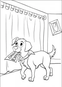 Fisă de colorat cu 102 dalmatieni de colorat p34