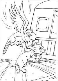 Fisă de colorat cu 102 dalmatieni de colorat p38