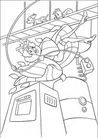 Fisă de colorat cu 102 dalmatieni de colorat p43