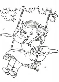 Peisaje de vara de colorat p10