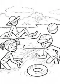 Peisaje de vara de colorat p5