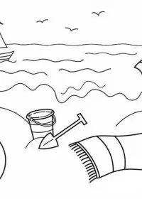 Peisaje de vara de colorat p11