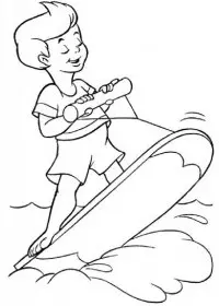 Peisaje de vara de colorat p9