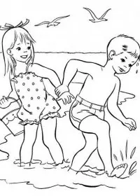 Peisaje de vara de colorat p17