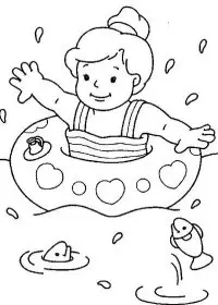 Peisaje de vara de colorat p18