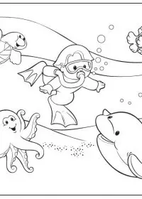 Peisaje de vara de colorat p15