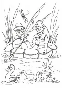 Peisaje de vara de colorat p4