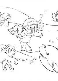 Peisaje de vara de colorat p16