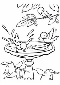 Peisaje Primavara de colorat p4