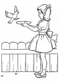 Peisaje Primavara de colorat p8