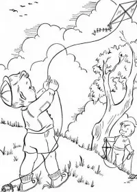 Peisaje Primavara de colorat p6