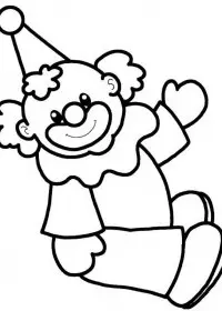 Clovn de colorat p8
